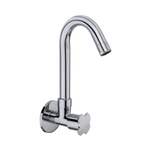 Sink Cock With Swinging Spout