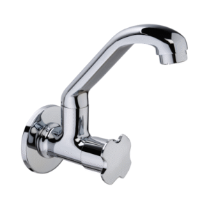 Sink Cock With Swinging Spout