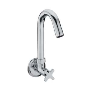 Sink Cock With Swinging Spout