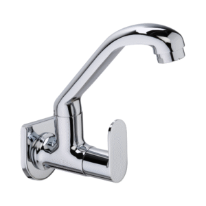 Sink Cock With Swinging Spout