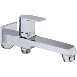 BATH TUB SPOUT WITH BUTTON & WALL FLANGE – PSHE-10271