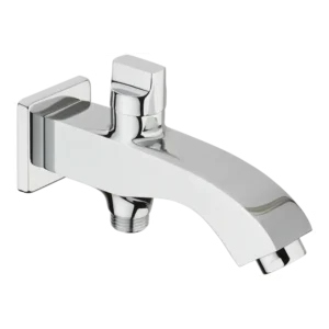 BATH TUB SPOUT WITH BUTTON & WALL FLANGE – PSPE-11021